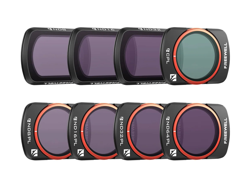Freewell All Day Filters for Osmo Pocket 3/4 (8 Pack)